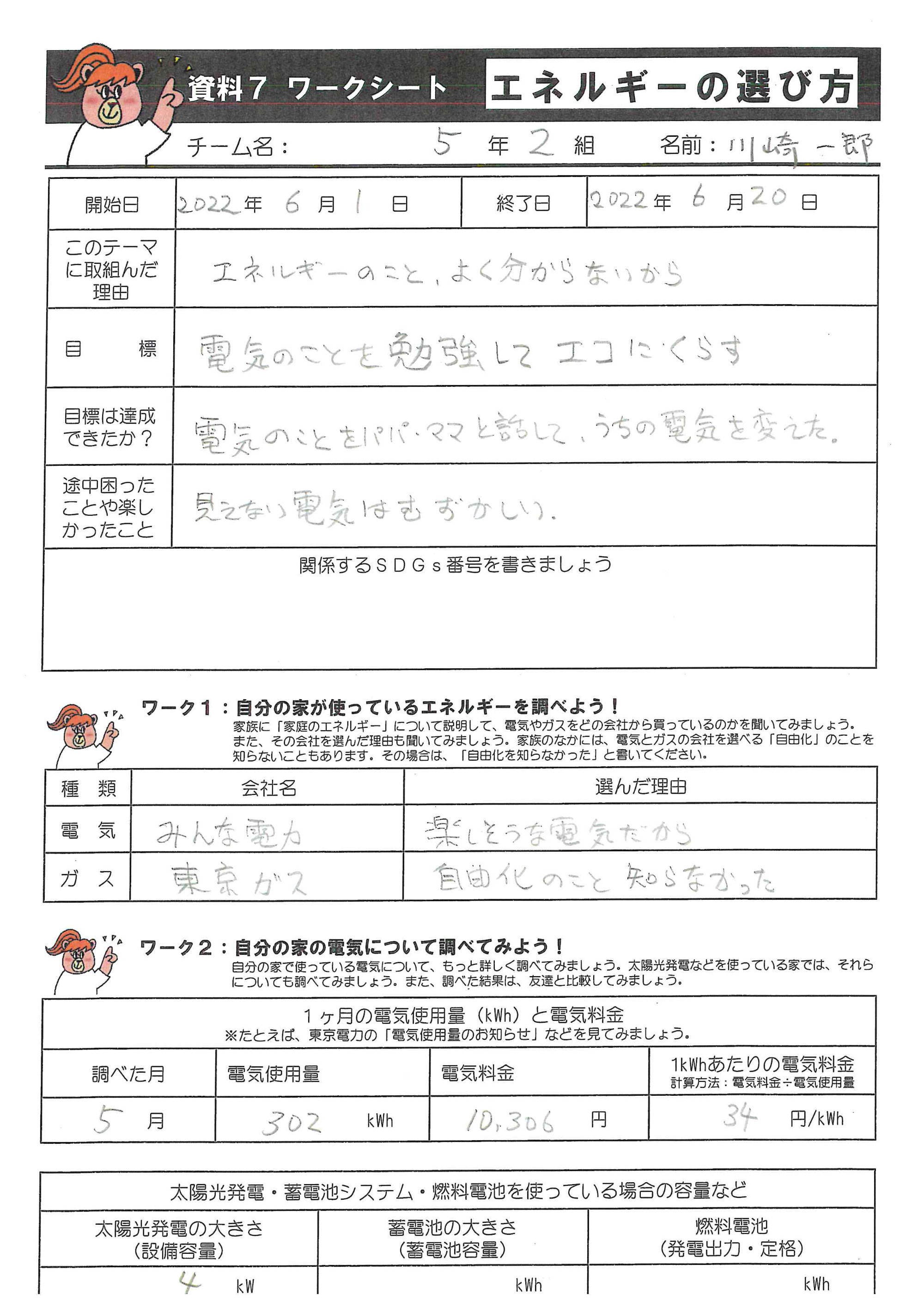 エネルギーの選び方(1)