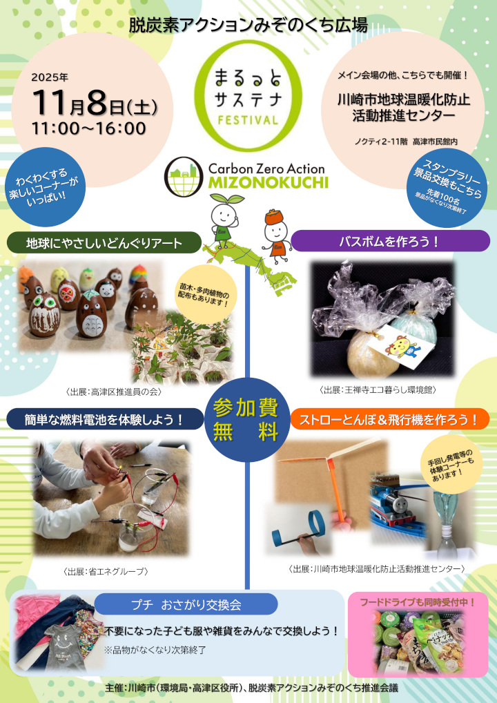 まるっとサステナ　サブ会場イベント　チラシ