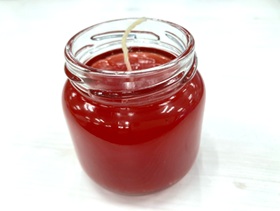 完成したエコキャンドル