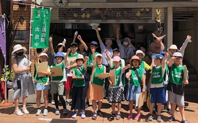 ブレーメン通りエコ調査 インタビューのようす