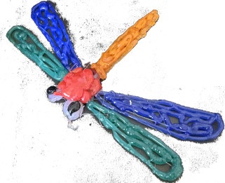 手動3Dプリンターで作ったトンボ